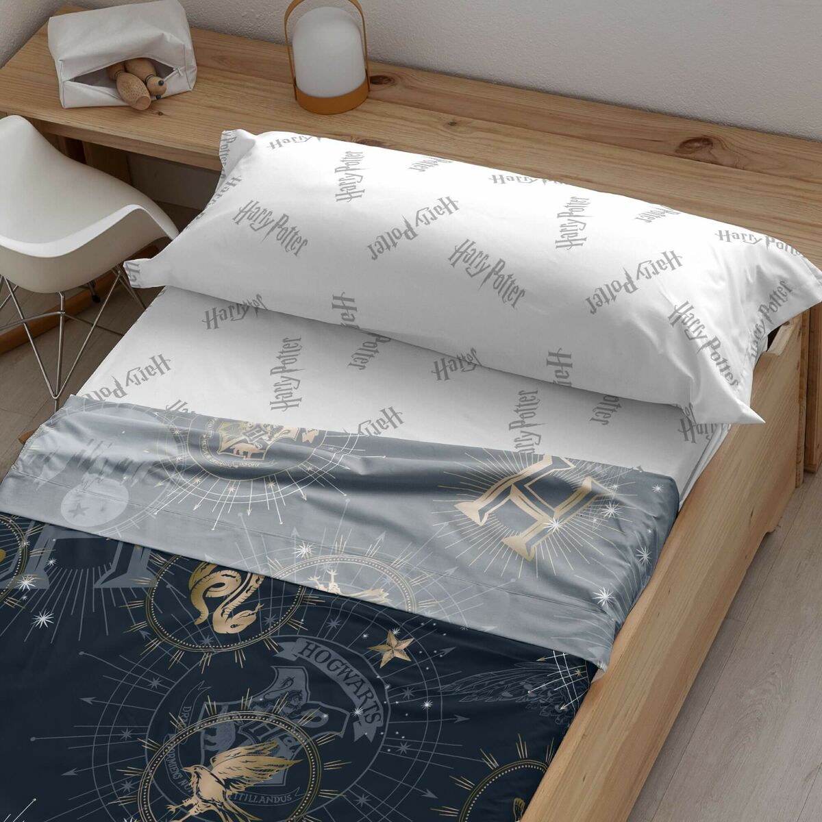 Set posteljine Harry Potter Gold Pisana